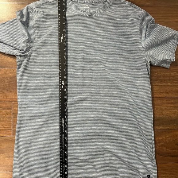 Even Tide Large Men's Blue Striped Shirt - Picture 2 of 5